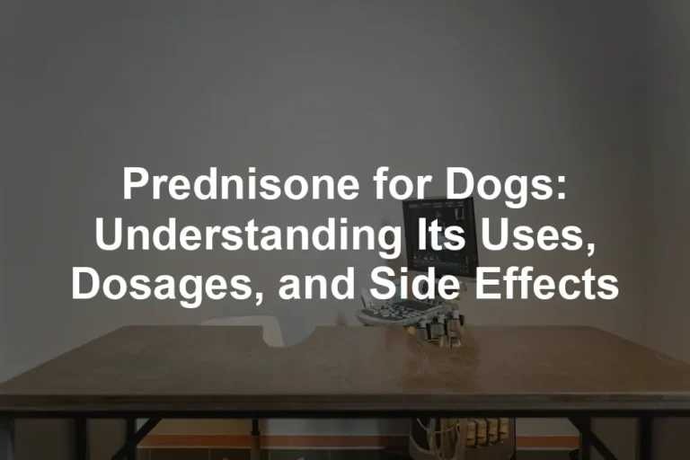Featured image for Prednisone for Dogs: Understanding Its Uses, Dosages, and Side Effects