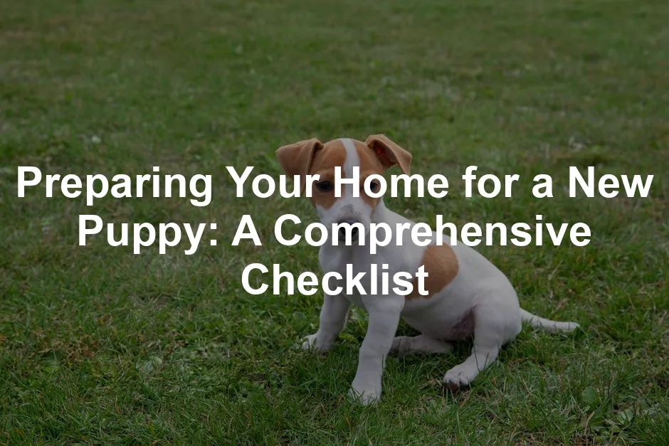 Featured image for Preparing Your Home for a New Puppy: A Comprehensive Checklist
