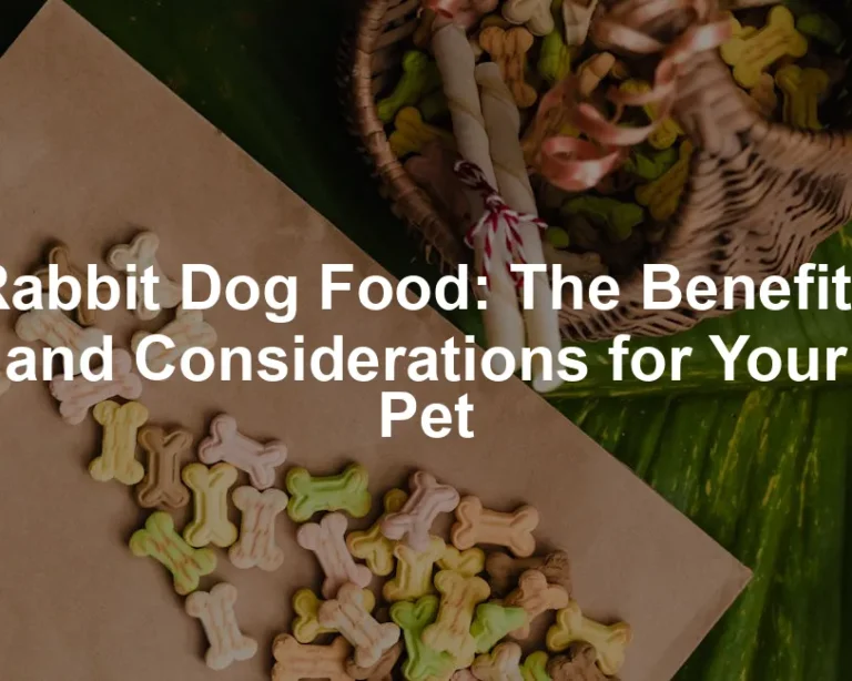 Featured image for Rabbit Dog Food: The Benefits and Considerations for Your Pet