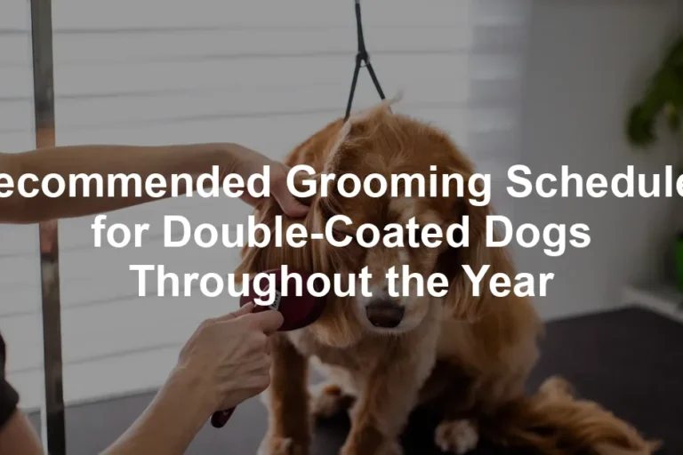 Featured image for Recommended Grooming Schedules for Double-Coated Dogs Throughout the Year