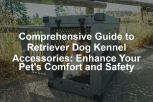 Featured image for Comprehensive Guide to Retriever Dog Kennel Accessories: Enhance Your Pet's Comfort and Safety