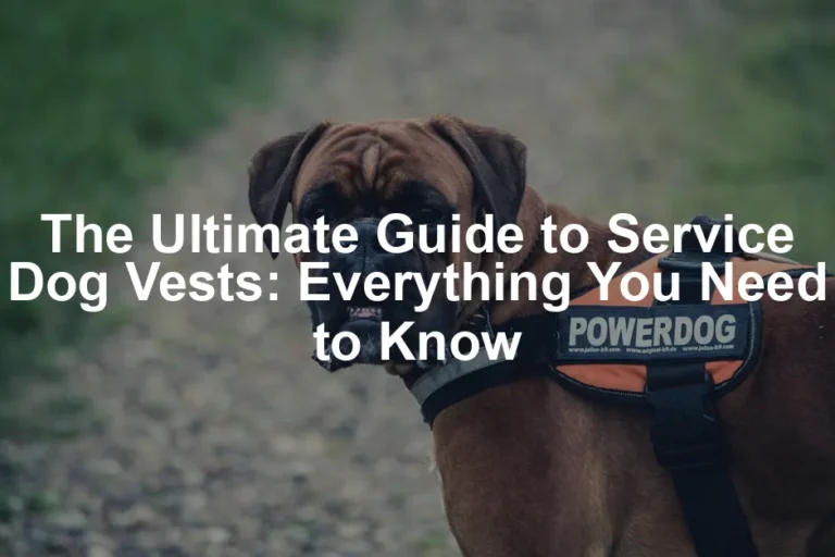 Featured image for The Ultimate Guide to Service Dog Vests: Everything You Need to Know