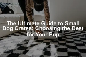 Featured image for The Ultimate Guide to Small Dog Crates: Choosing the Best for Your Pup