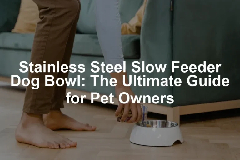 Featured image for Stainless Steel Slow Feeder Dog Bowl: The Ultimate Guide for Pet Owners