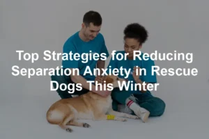 Featured image for Top Strategies for Reducing Separation Anxiety in Rescue Dogs This Winter