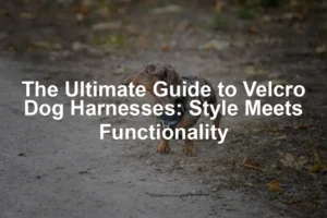 Featured image for The Ultimate Guide to Velcro Dog Harnesses: Style Meets Functionality