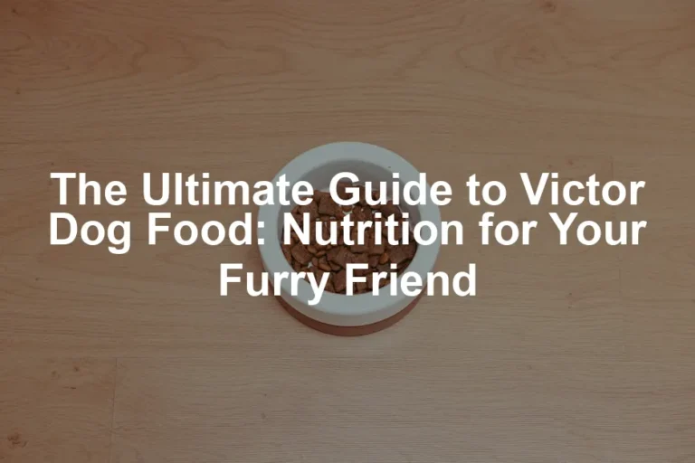 Featured image for The Ultimate Guide to Victor Dog Food: Nutrition for Your Furry Friend