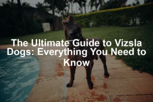 Featured image for The Ultimate Guide to Vizsla Dogs: Everything You Need to Know