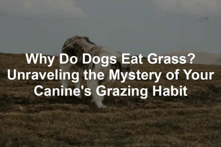 Featured image for Why Do Dogs Eat Grass? Unraveling the Mystery of Your Canine's Grazing Habit