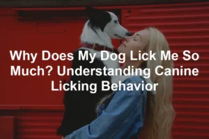 Featured image for Why Does My Dog Lick Me So Much? Understanding Canine Licking Behavior