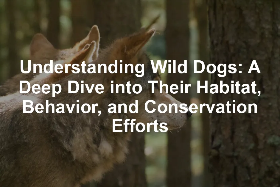 Featured image for Understanding Wild Dogs: A Deep Dive into Their Habitat, Behavior, and Conservation Efforts