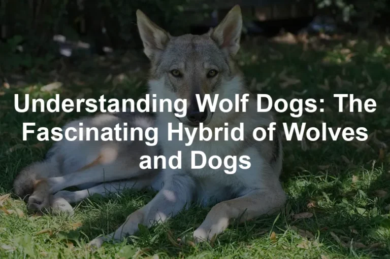 Featured image for Understanding Wolf Dogs: The Fascinating Hybrid of Wolves and Dogs