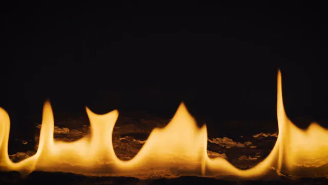Horizontal video: Cozy fireplace flames in slow motion 29272986. Duration: 18 seconds. Resolution: 1920x1080