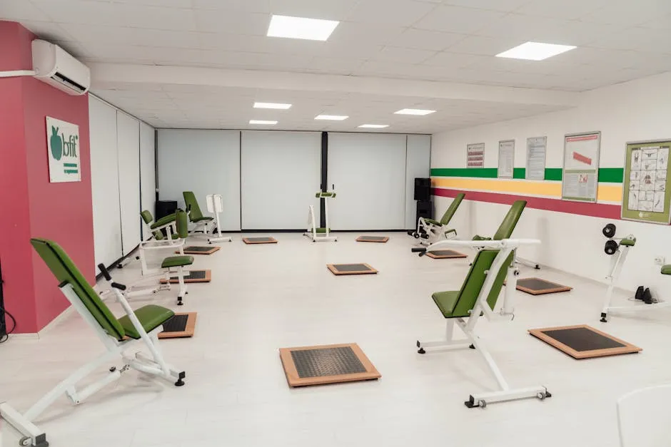 White Room with Workout Equipment