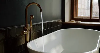 Horizontal video: Water bathroom interior bath 4155071. Duration: 11 seconds. Resolution: 4096x2160