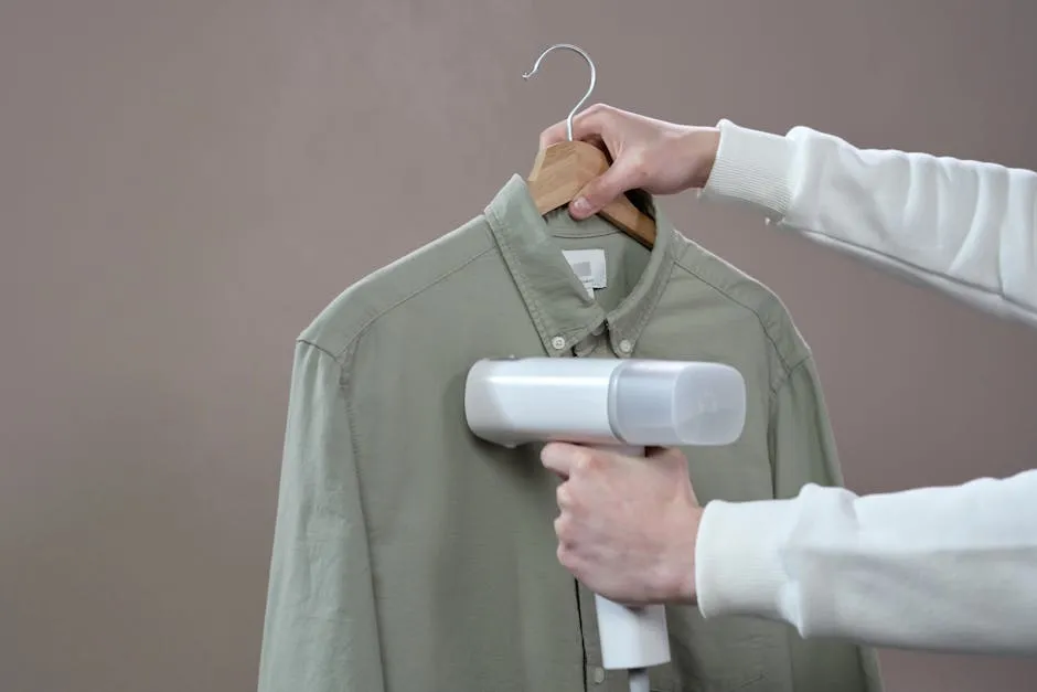 Person Holding Gray Button Up Shirt