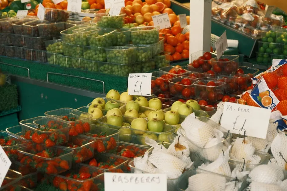 Selection of Fruit at Bazaar