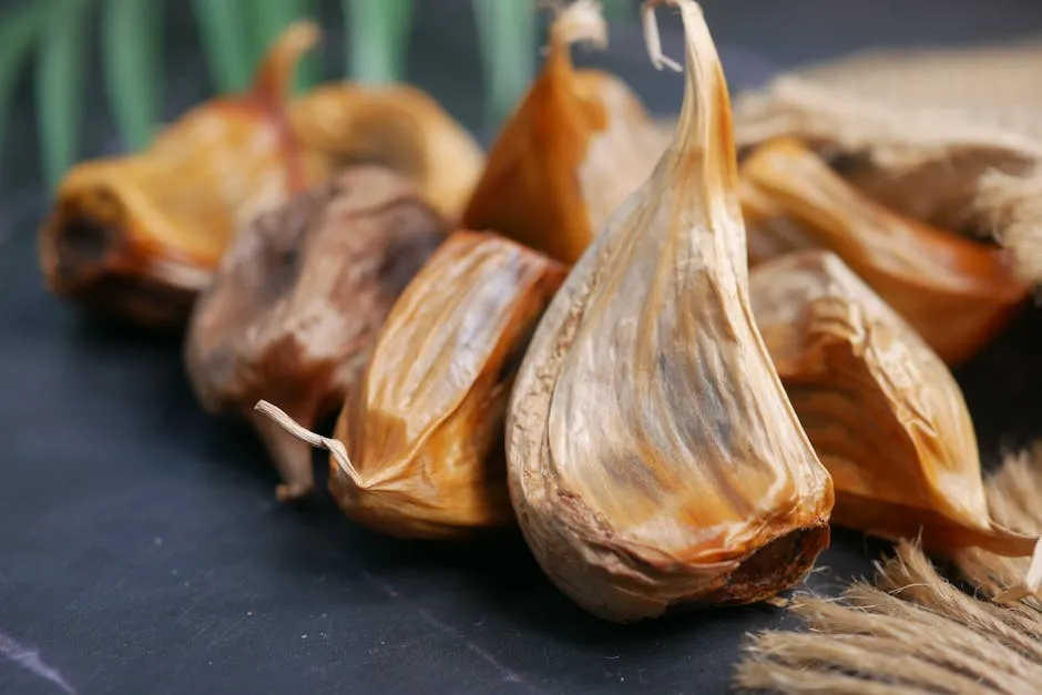 Close-of Garlic Cloves 