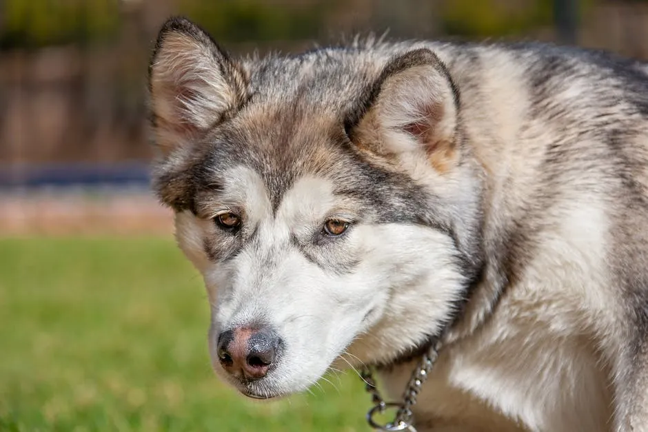 Close-up Of An Alaskan Malamute