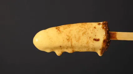 Horizontal video: Close up of an ice cream melting 9808557. Duration: 145 seconds. Resolution: 3840x2160