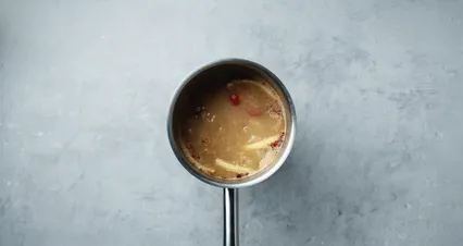 Horizontal video: Stirring the boiling broth of a dish in a hot pot 3296653. Duration: 27 seconds. Resolution: 4096x2160