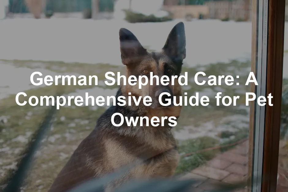 Featured image for German Shepherd Care: A Comprehensive Guide for Pet Owners