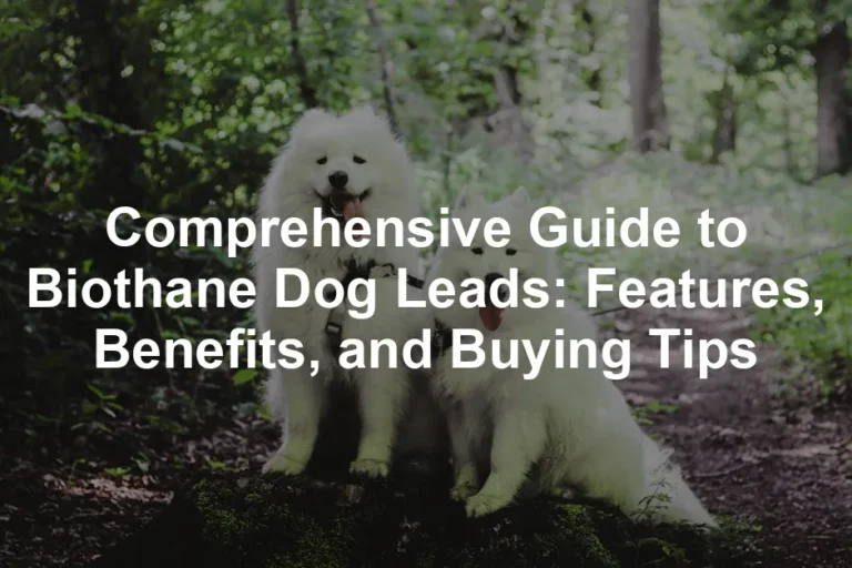 Featured image for Comprehensive Guide to Biothane Dog Leads: Features, Benefits, and Buying Tips