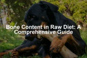 Featured image for Bone Content in Raw Diet: A Comprehensive Guide