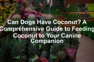 Featured image for Can Dogs Have Coconut? A Comprehensive Guide to Feeding Coconut to Your Canine Companion