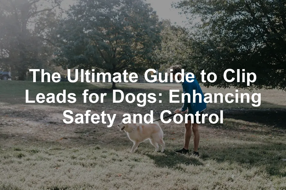 Featured image for The Ultimate Guide to Clip Leads for Dogs: Enhancing Safety and Control