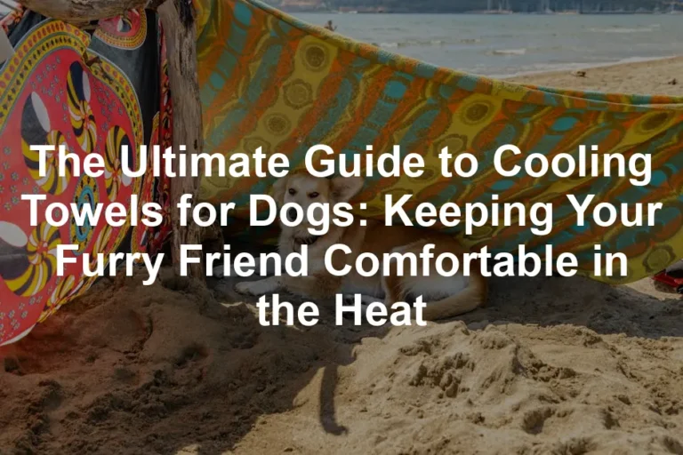 Featured image for The Ultimate Guide to Cooling Towels for Dogs: Keeping Your Furry Friend Comfortable in the Heat