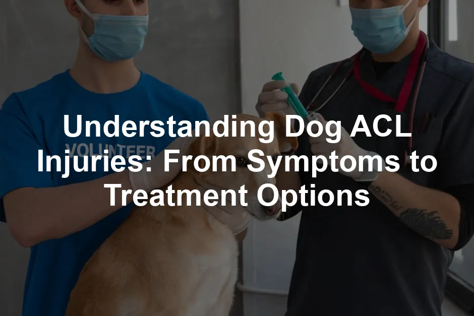 Featured image for Understanding Dog ACL Injuries: From Symptoms to Treatment Options