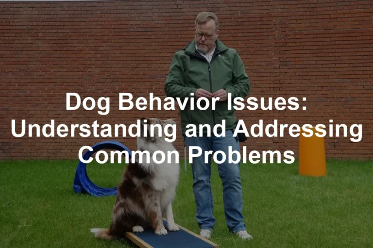 Featured image for Dog Behavior Issues: Understanding and Addressing Common Problems