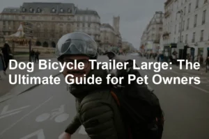 Featured image for Dog Bicycle Trailer Large: The Ultimate Guide for Pet Owners