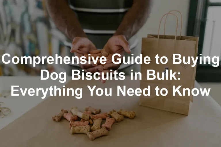 Featured image for Comprehensive Guide to Buying Dog Biscuits in Bulk: Everything You Need to Know