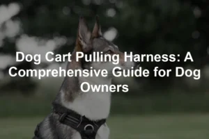 Featured image for Dog Cart Pulling Harness: A Comprehensive Guide for Dog Owners