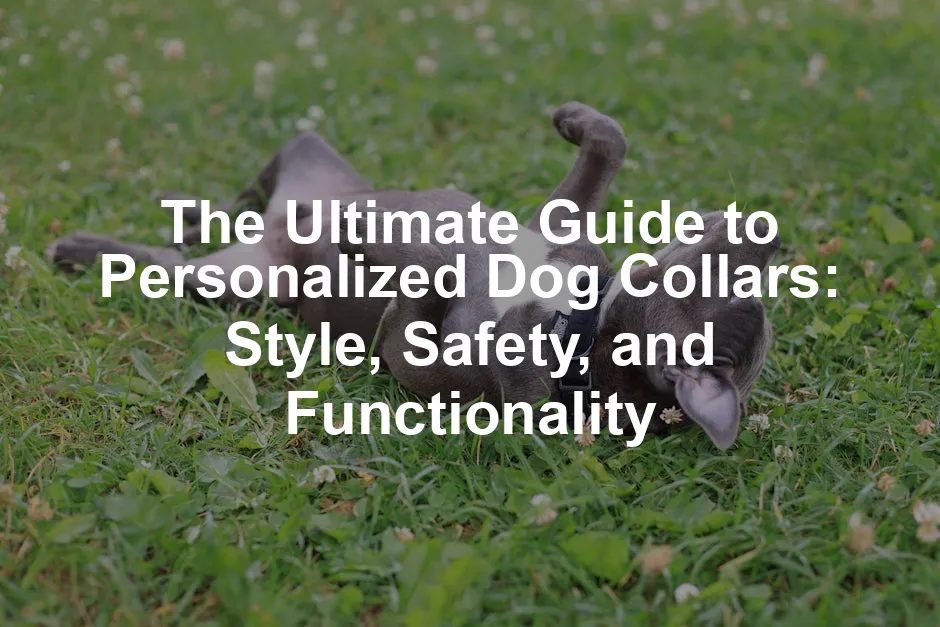 Featured image for The Ultimate Guide to Personalized Dog Collars: Style, Safety, and Functionality