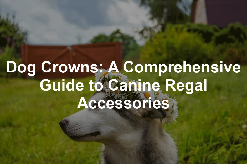 Featured image for Dog Crowns: A Comprehensive Guide to Canine Regal Accessories