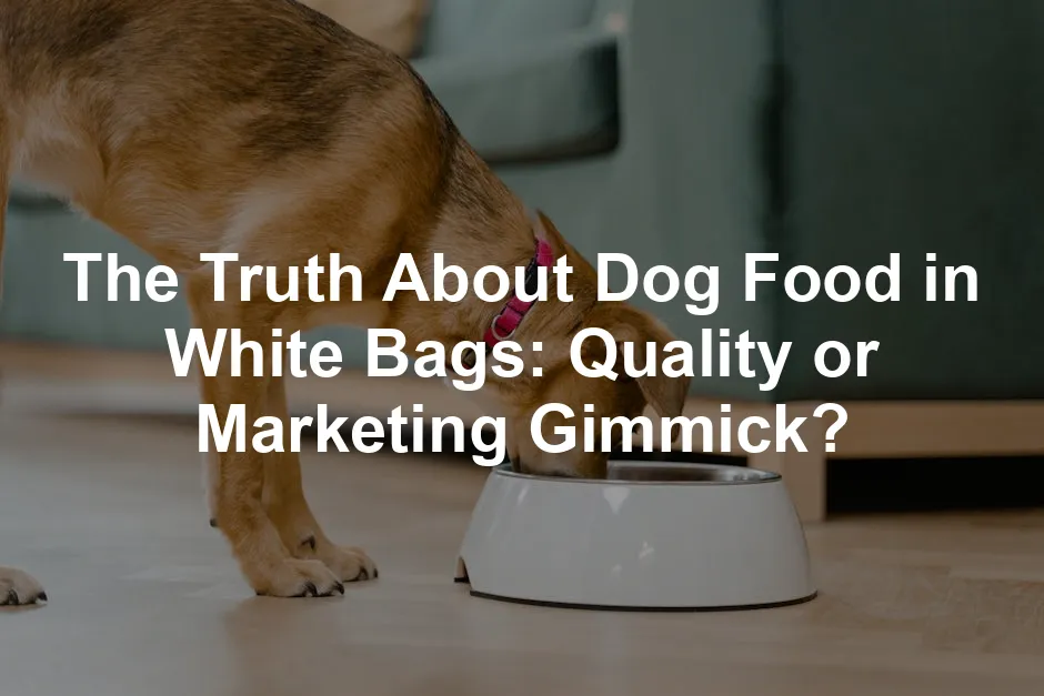 Featured image for The Truth About Dog Food in White Bags: Quality or Marketing Gimmick?