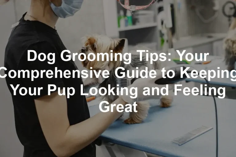 Featured image for Dog Grooming Tips: Your Comprehensive Guide to Keeping Your Pup Looking and Feeling Great