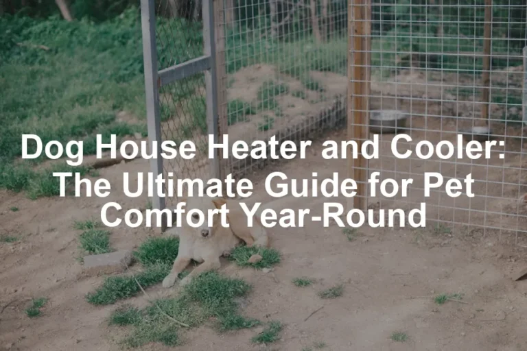 Featured image for Dog House Heater and Cooler: The Ultimate Guide for Pet Comfort Year-Round