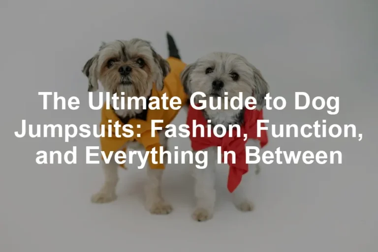 Featured image for The Ultimate Guide to Dog Jumpsuits: Fashion, Function, and Everything In Between