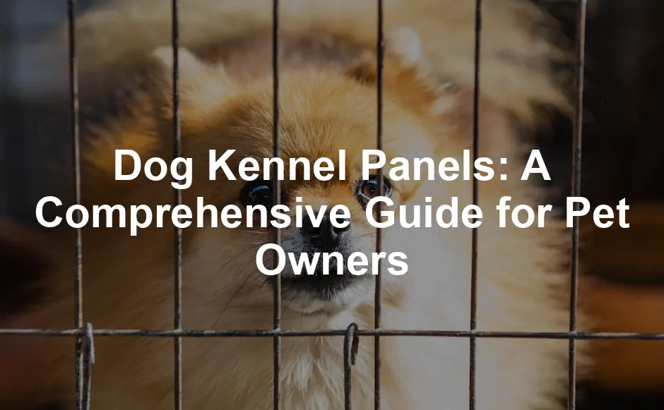 Featured image for Dog Kennel Panels: A Comprehensive Guide for Pet Owners