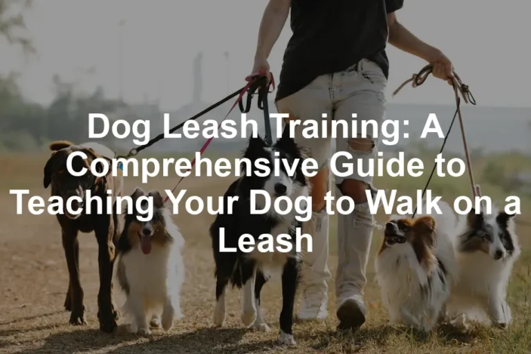 Featured image for Dog Leash Training: A Comprehensive Guide to Teaching Your Dog to Walk on a Leash