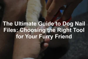 Featured image for The Ultimate Guide to Dog Nail Files: Choosing the Right Tool for Your Furry Friend