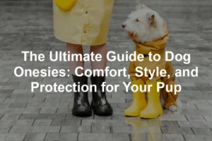 Featured image for The Ultimate Guide to Dog Onesies: Comfort, Style, and Protection for Your Pup