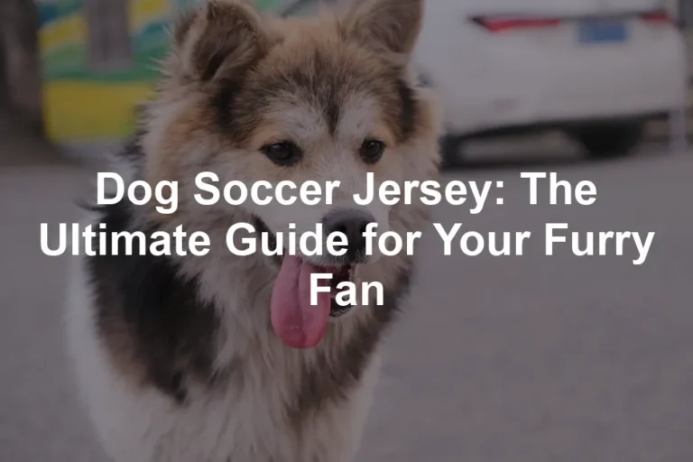 Featured image for Dog Soccer Jersey: The Ultimate Guide for Your Furry Fan