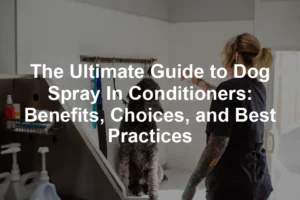 Featured image for The Ultimate Guide to Dog Spray In Conditioners: Benefits, Choices, and Best Practices