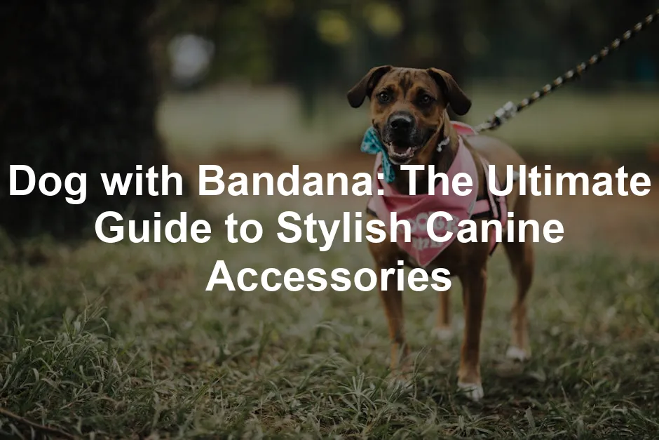 Featured image for Dog with Bandana: The Ultimate Guide to Stylish Canine Accessories