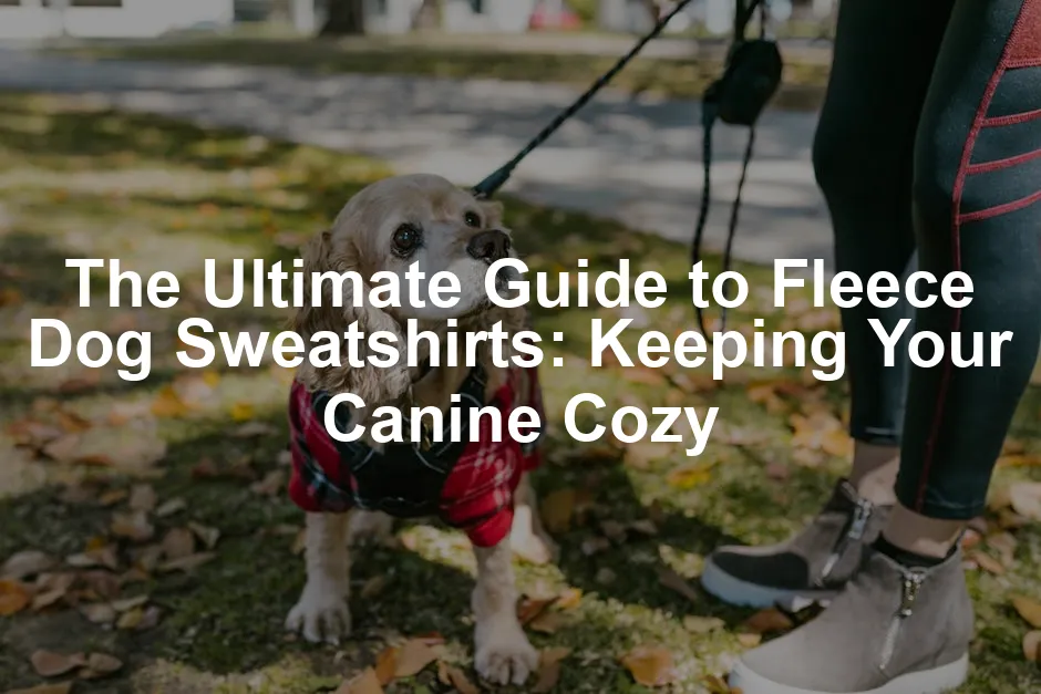 Featured image for The Ultimate Guide to Fleece Dog Sweatshirts: Keeping Your Canine Cozy